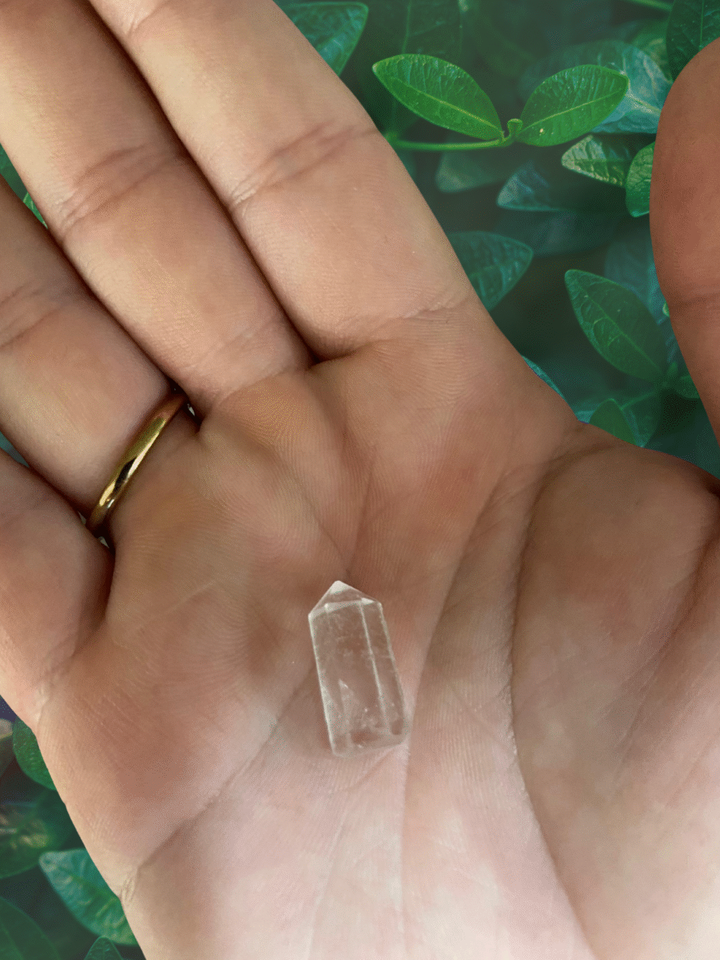 Pedra de Quartzo Transparente com Ponta