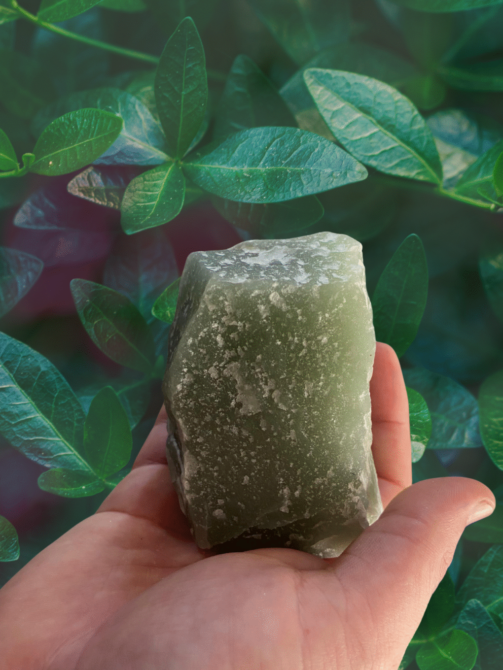 Quartzo Verde Bruto – Cura, Vitalidade e Equilíbrio do Coração