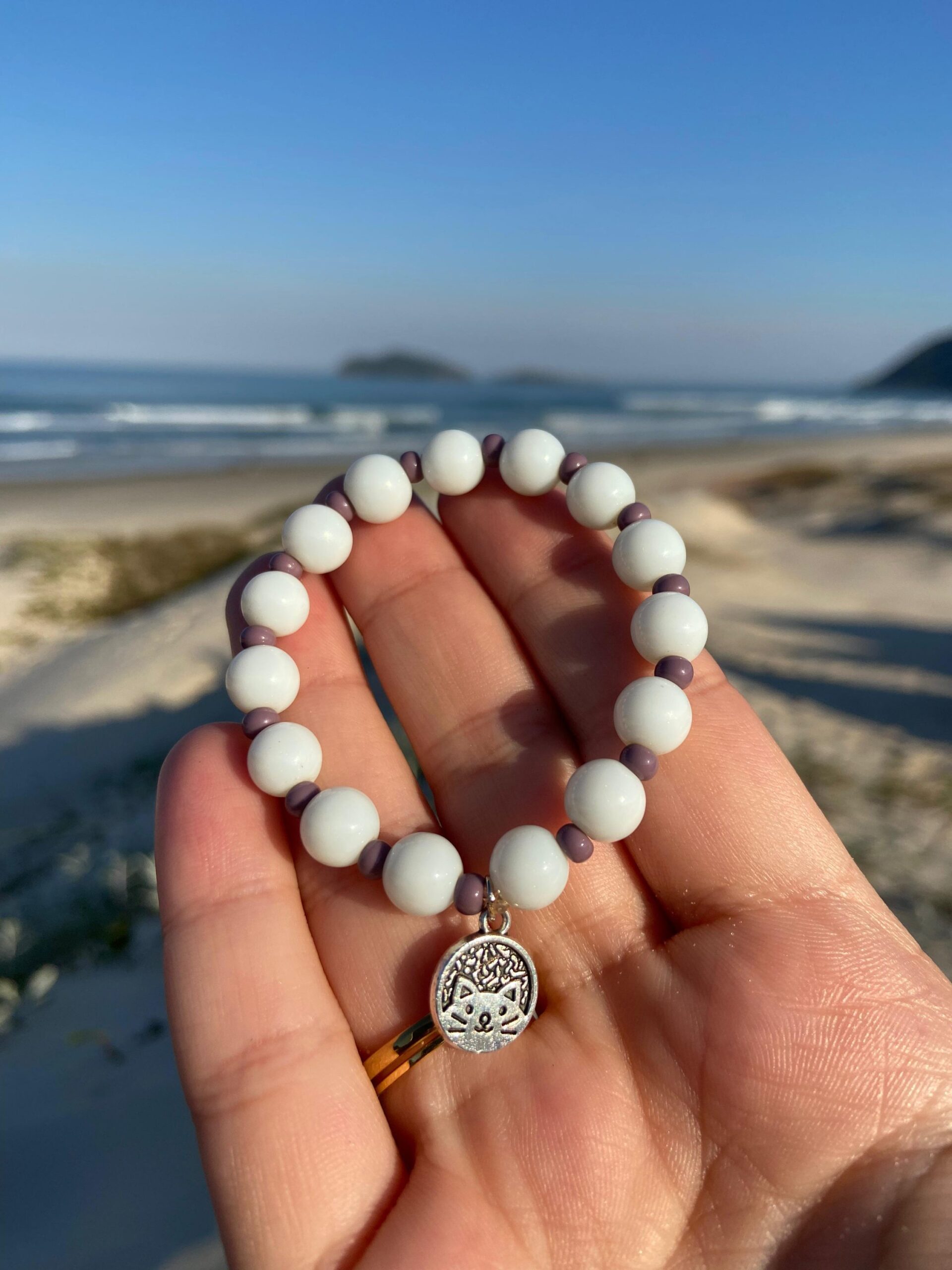 Pulseira Gatinha Lilás – Encanto & Doçura ð
