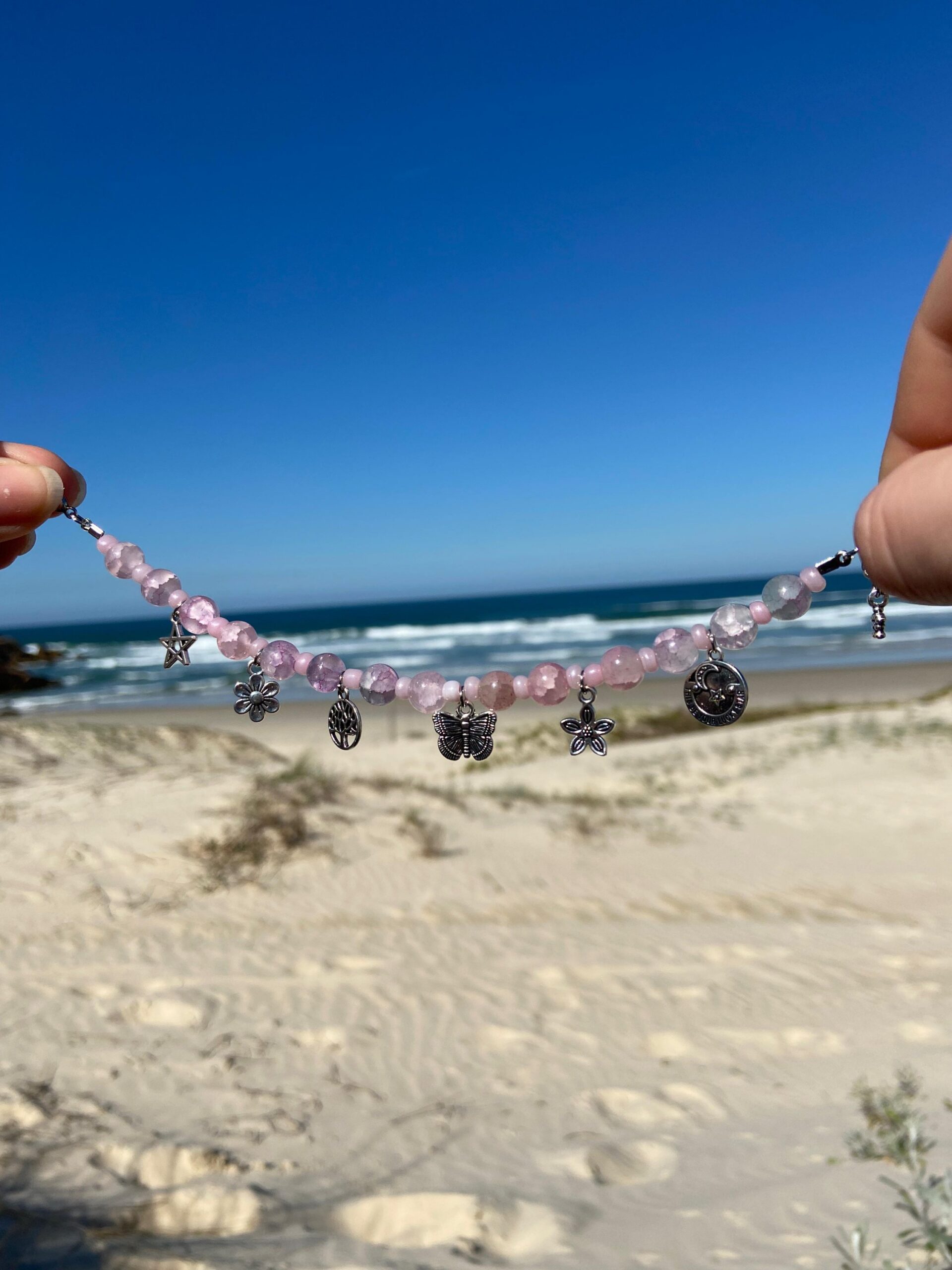 Pulseira Raio Rosa – Amor & Doçura ð©·