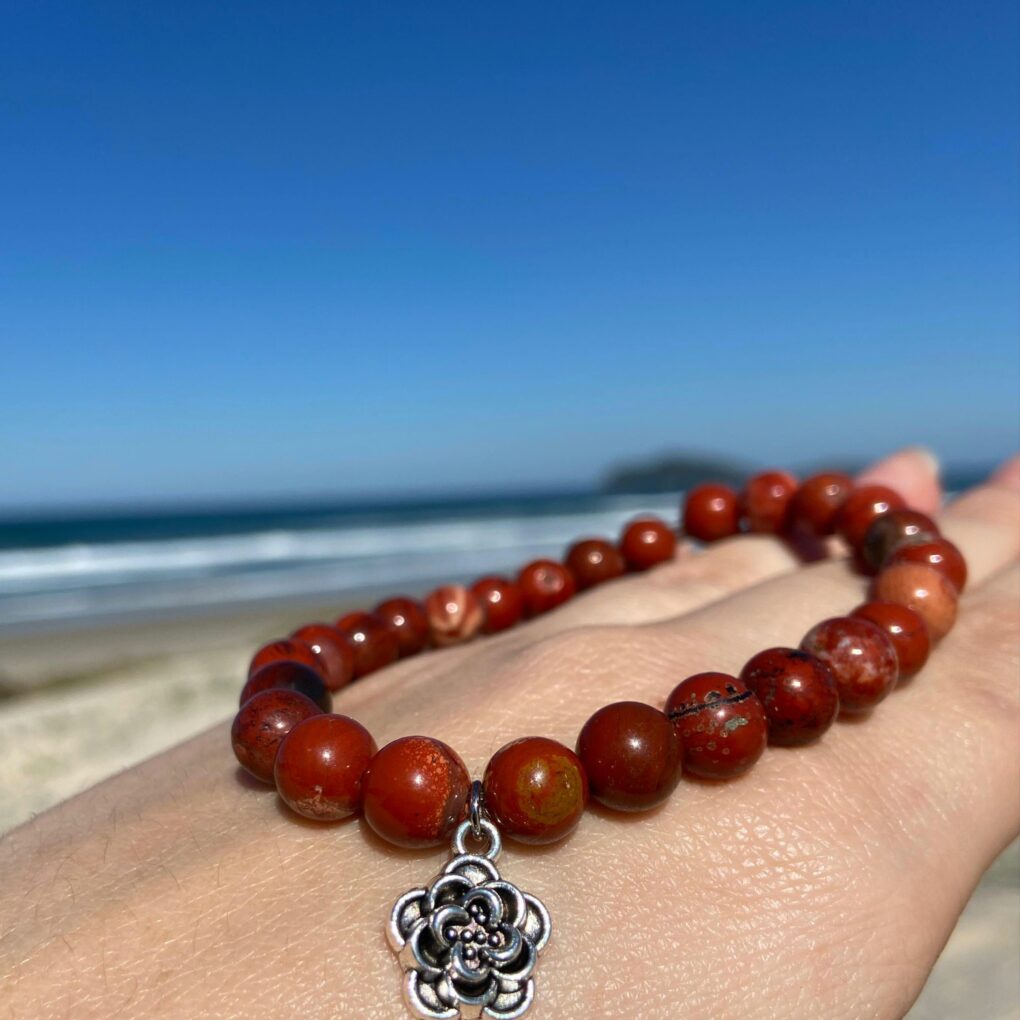 Pulseira Jaspe Vermelha – Força & Enraizamento ð¹