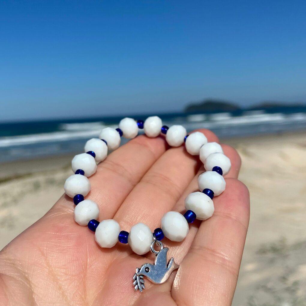 Pulseira Luz de Aruanda – Fé & Conexão Divina ✨