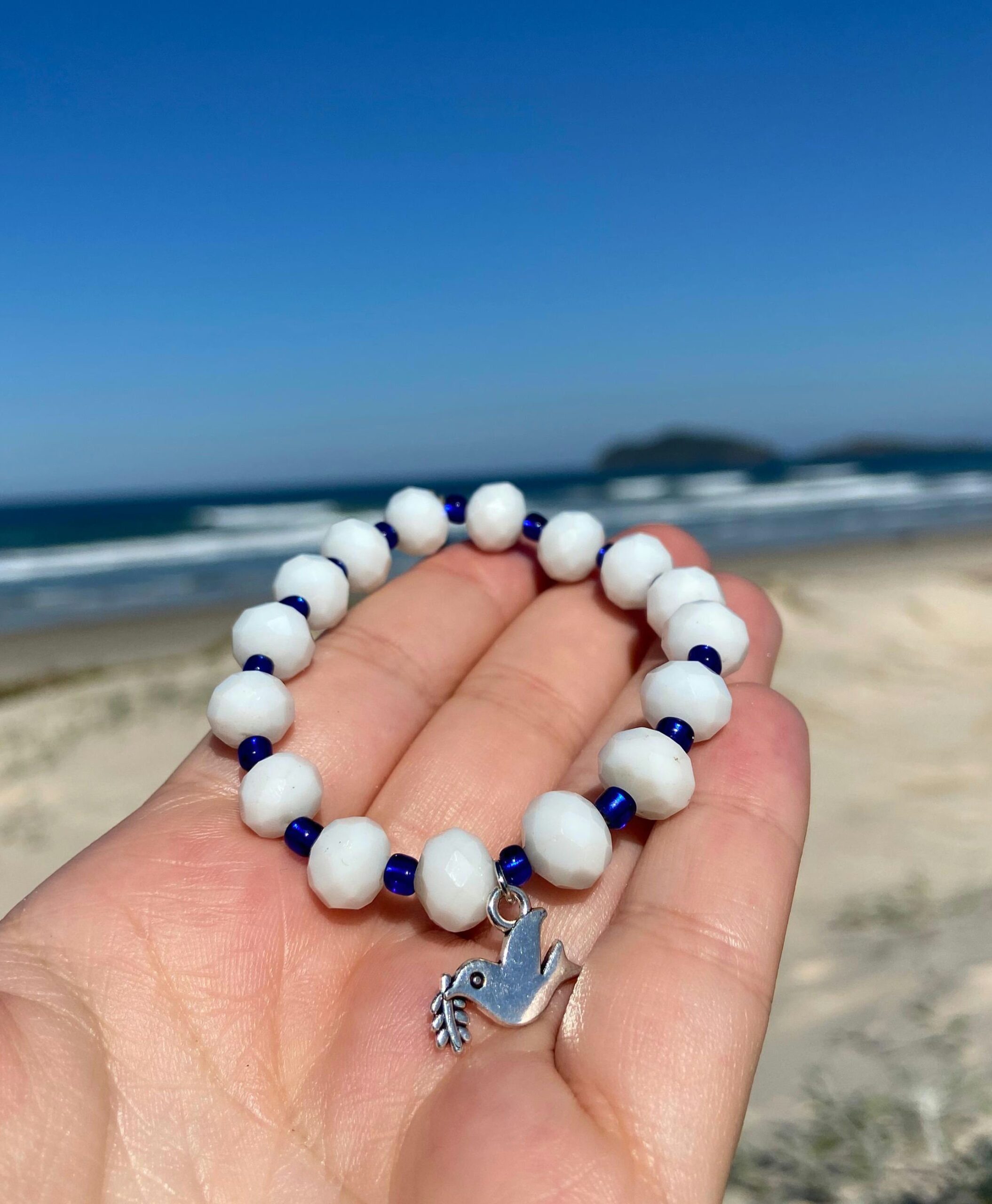 Pulseira Luz de Aruanda – Fé & Conexão Divina ✨