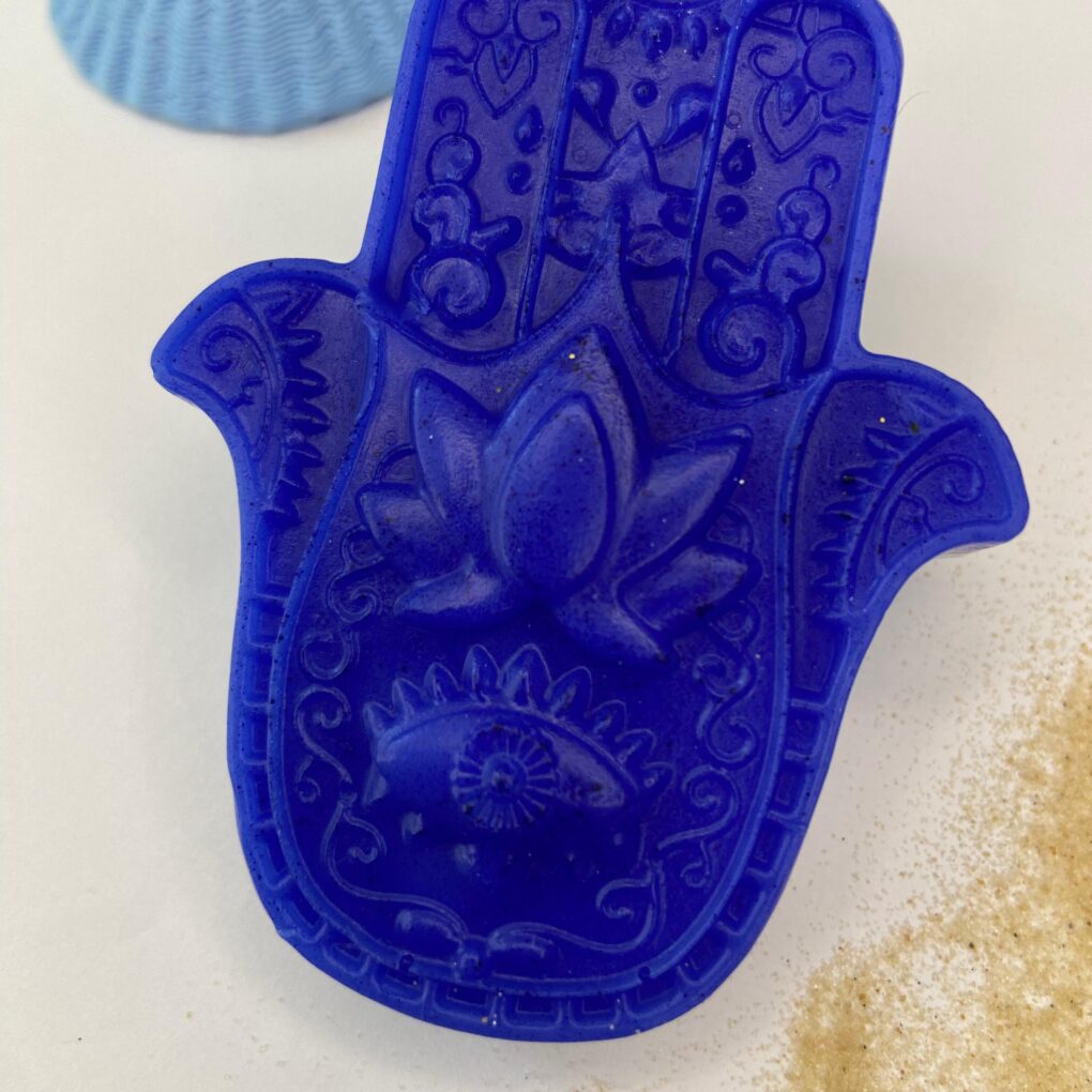 Sabonete artesanal de mão de Hansá - Anil e hortelã ✨