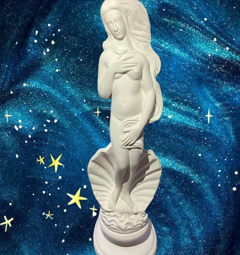 Deusa Vênus em gesso preparada para pintar | 30 cm ð©µ